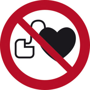 Gefahr Verbot Herzschrittmacher